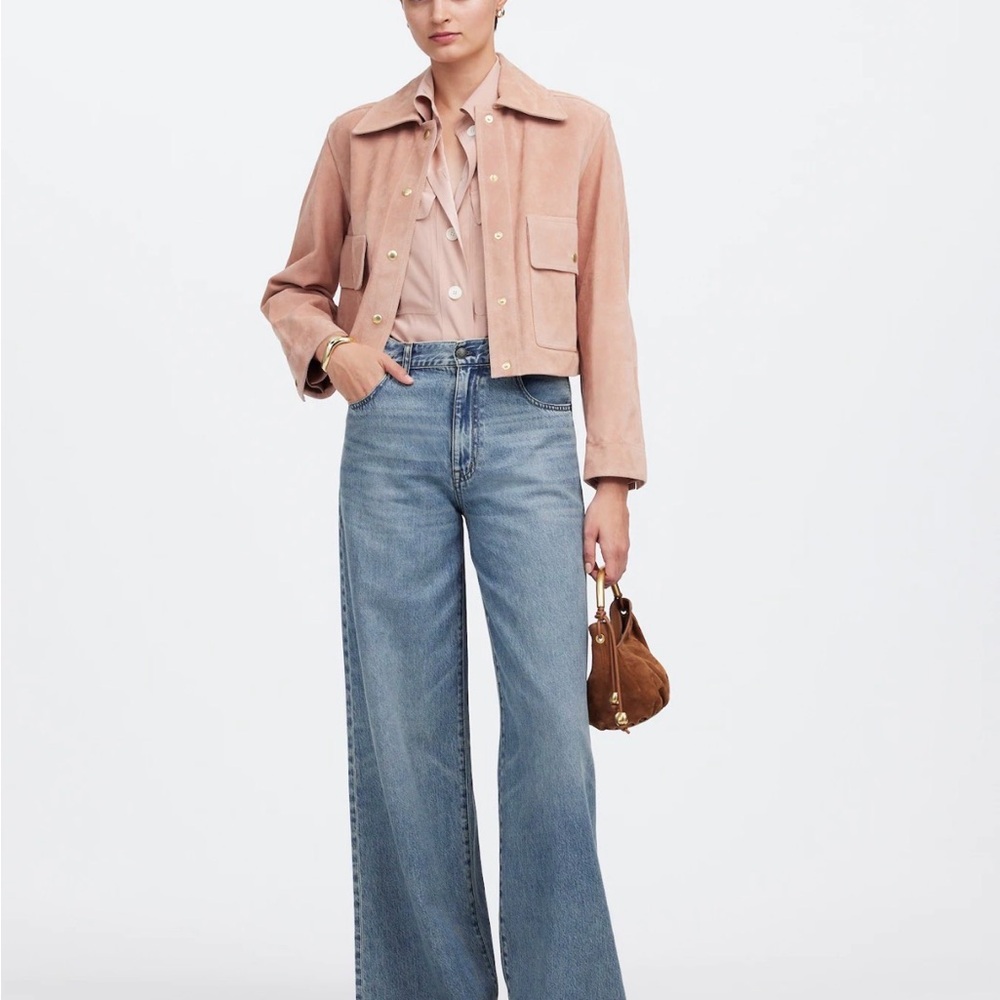 NWT Madewell Superwide leg jeans in Billings wash Airy denim